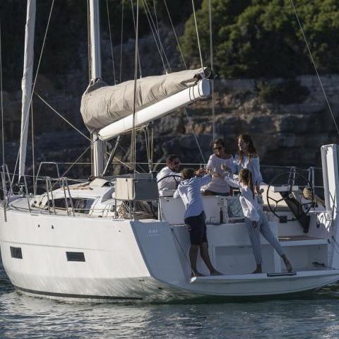 a small boat in a large body of water