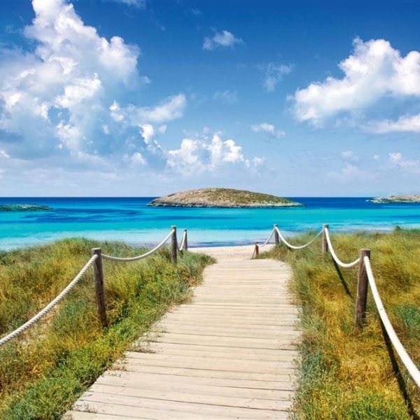 a body of water next to the ocean