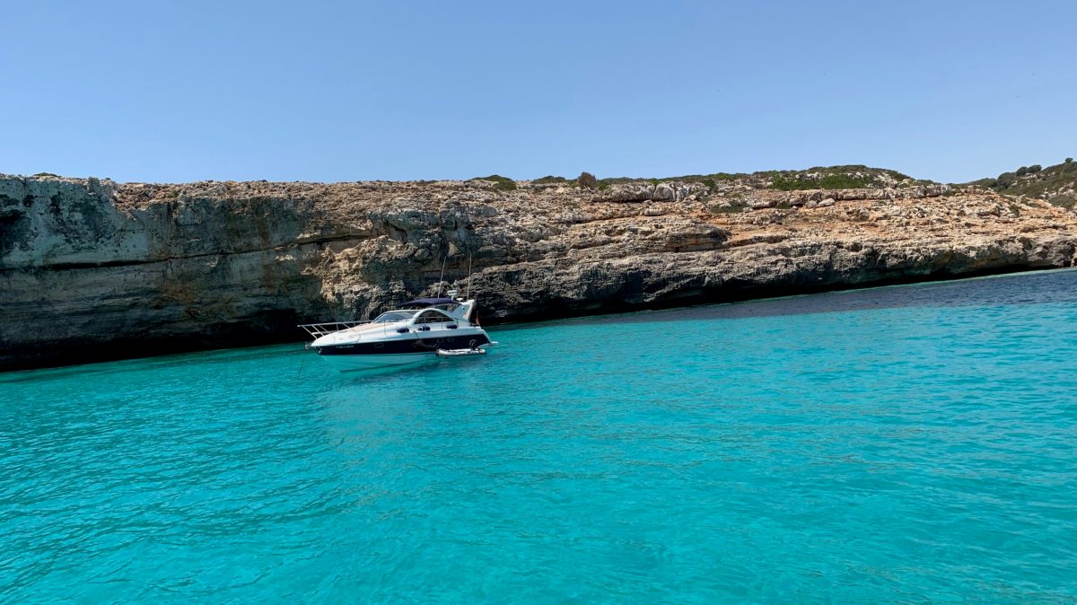an island in the middle of a body of water