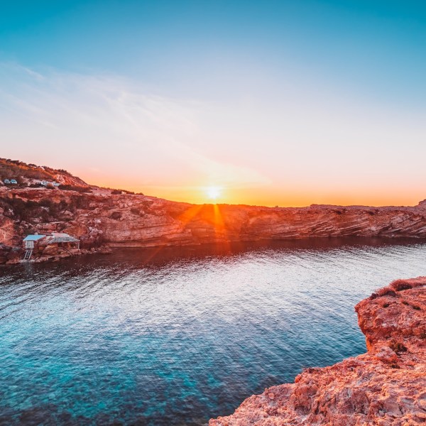 a close up of a rock next to water
