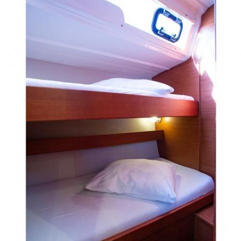 a double bed in a room