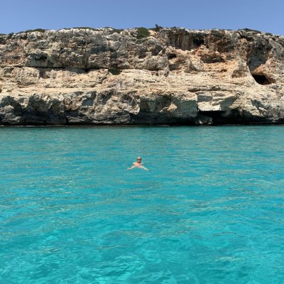 an island in the middle of a body of water