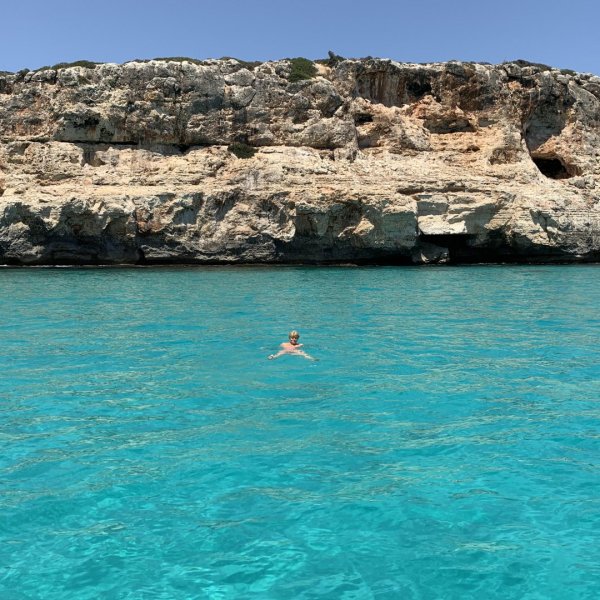 an island in the middle of a body of water